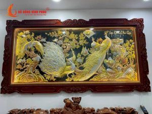 Tranh ngọc đường phú quý bằng đồng