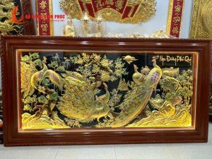 Tranh ngọc đường phú quý bằng đồng đẹp