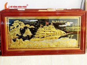 Tranh thuận buồm xuôi gió bằng đồng đẹp