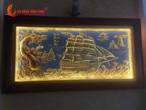 Tranh thuận buồm xuôi gió bằng đồng giá rẻ tại Vĩnh Phúc