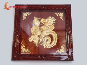 Tranh chữ Phúc, tranh chữ phúc bằng đồng, tranh chữ phúc hóa rồng đẹp
