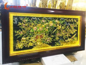 Tranh vinh hoa phú quý bằng đồng